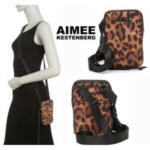 Aimee Kestenberg Just Saying in Jungle Leopard Nylon Adjustable Crossbody Bag